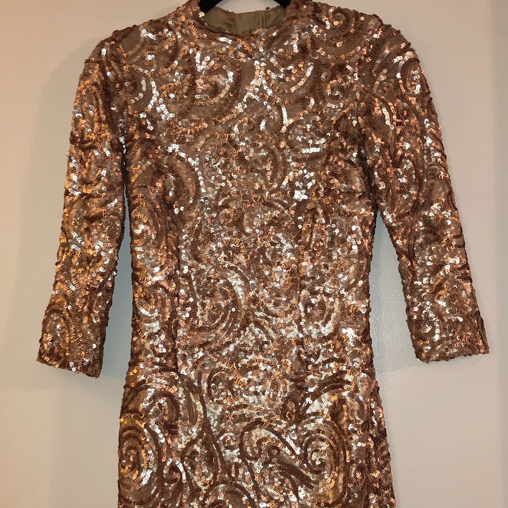 Highly Sequin backless dress.